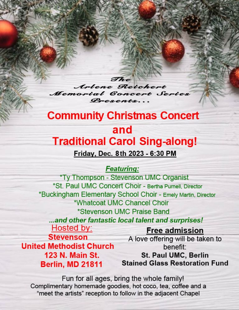 Stevenson Church Community Christmas Concert 768x994
