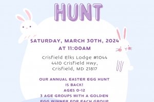 Crisfield Elks Lodge Egg Hint