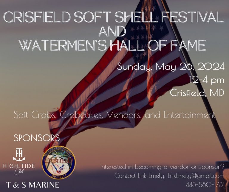 32nd annual Crisfield Softsell Festival and Watermens Hall of Fame 768x644