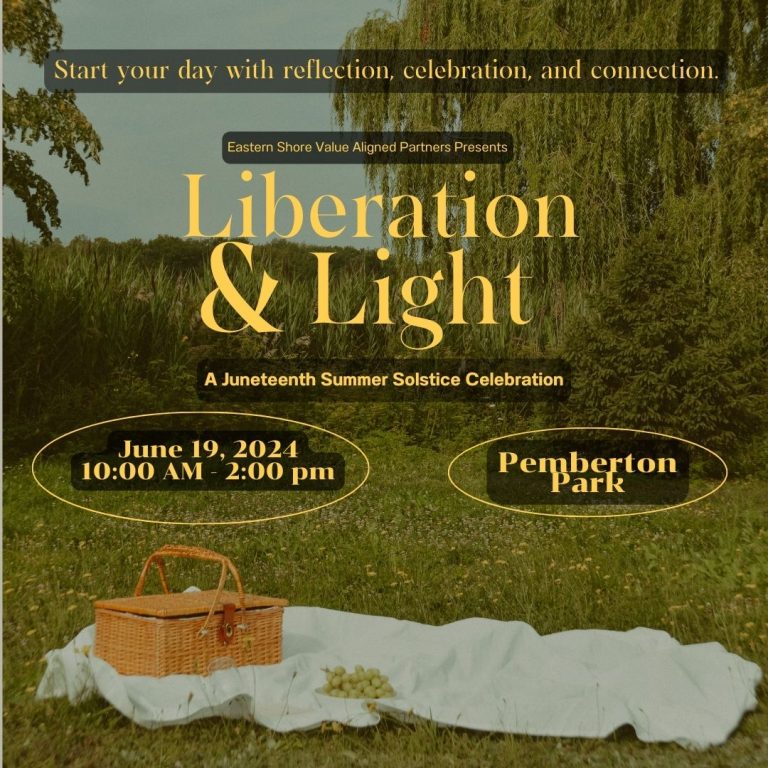 Delmarva Free School Liberation Light Juneteenth Pemberton Parkl 768x768