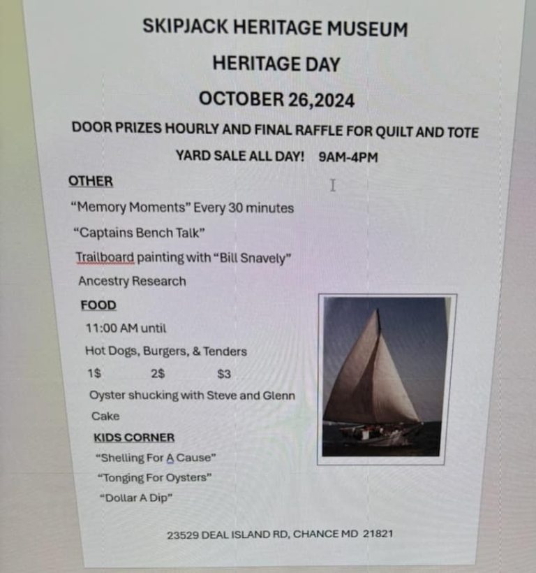 Skipjack Heritage Day 2024 768x820