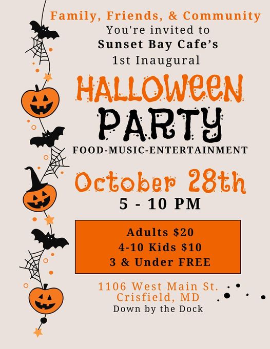 Sunset Bay Cafe Halloween Party 2024