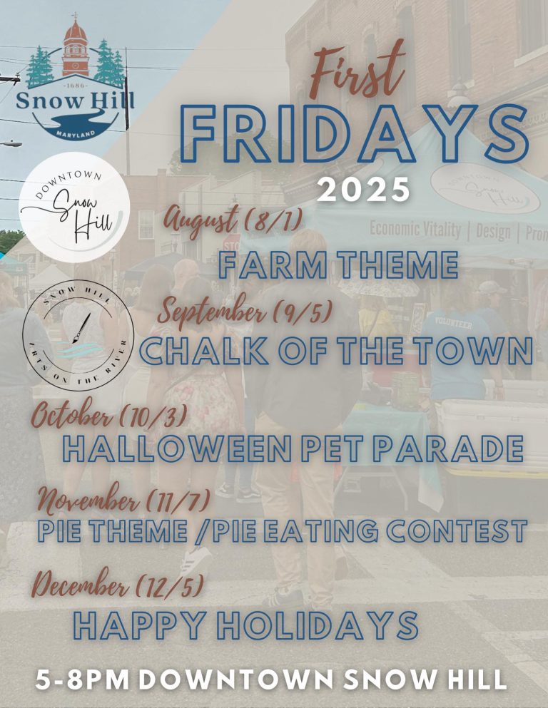 First Fridays August through December 2025 768x993